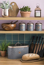 Load image into Gallery viewer, Typhoon Grey & Copper Bread Bin