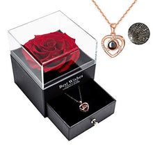 Load image into Gallery viewer, Rose Gold, Copper Necklace | Jewellery Gift Box | Handmade Real Rose | Gift