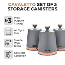Load image into Gallery viewer, Cavaletto Set Of 3 Storage Canisters | Copper & Grey