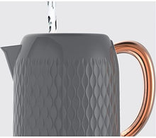 Load image into Gallery viewer, Grey & Copper Breville Electric Kettle