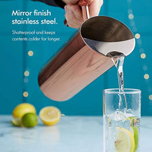 Load image into Gallery viewer, Copper & Stainless Steel Water Pitcher Jug