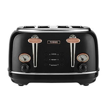Load image into Gallery viewer, Tower Toaster | Copper & Black