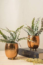 Load image into Gallery viewer, Hammered Copper Plant Pots For Succulents
