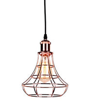 Load image into Gallery viewer, Copper Metal Cage Chandelier Lampshade | Vintage Style