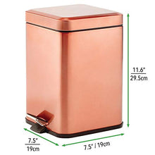 Load image into Gallery viewer, Small Space Copper Waste Bin For Bathroom, Office, Bedroom
