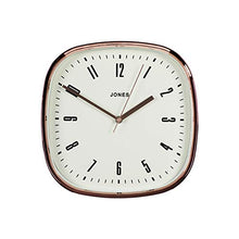 Load image into Gallery viewer, Square Retro Wall Clock | Copper, Rose-Gold | 30cm | Jones Clocks®