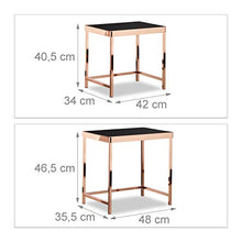 Load image into Gallery viewer, Modern Set Of 2 Nest Side Tables | Copper