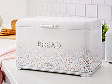 Load image into Gallery viewer, Tower | Terrazzo Bread Bin | White & Copper