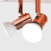 Load image into Gallery viewer, Shiny Copper Ceiling Light | 6 Spotlights