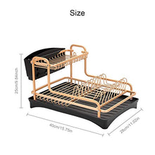 Load image into Gallery viewer, Copper/ Rose- Gold Dish Drainer