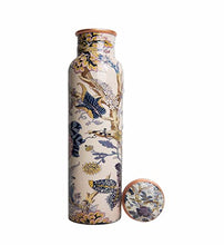 Load image into Gallery viewer, 100% Copper Water Bottle | Leak Proof | Patterned Design | Wonder Care