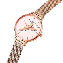 Load image into Gallery viewer, Copper Rose Gold Mesh Watch For Women