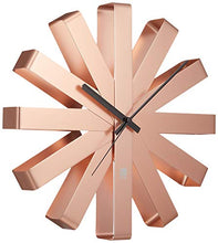 Load image into Gallery viewer, Umbra Copper Ribbon Wall Clock