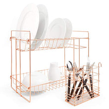 Load image into Gallery viewer, Contemporary Copper Dish Drying Rack