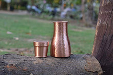 Load image into Gallery viewer, Hammered Copper Water Carafe Pitcher