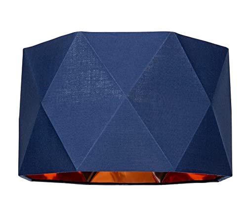 Navy lampshade on sale copper lining