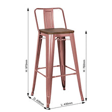 Load image into Gallery viewer, Set Of 2 | Copper Bar Stools