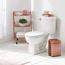 Load image into Gallery viewer, Copper Bathroom Bin | Square | Pedal Bin