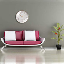 Load image into Gallery viewer, ALEENFOON 12 inch Silent Non-ticking Wall Clock 30cm Modern Quartz Sweep Battery Operated Wall Clocks for Home Living Room Bedrooms Office Kitchen School (Rose Gold)