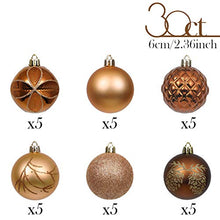 Load image into Gallery viewer, Assorted 30 Pieces Copper & Gold Christmas Decorations