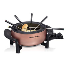 Load image into Gallery viewer, Hamilton Beach | Copper Electric Fondue Pot Set | 3 Quart / 2.8 Litre 3QT