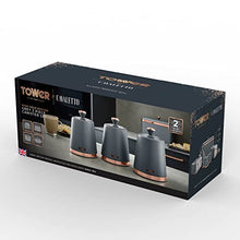 Load image into Gallery viewer, Tower | Set Of 3 | Grey & Copper | Canister Set
