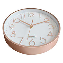 Load image into Gallery viewer, Modern Copper Wall Clock | White