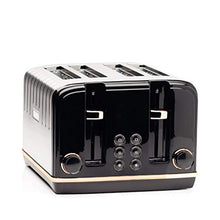 Load image into Gallery viewer, Haden Salcombe Toaster | Black & Copper | 4 Slice