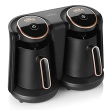 Load image into Gallery viewer, Duo Turkish Coffee Maker | Black With Copper Trim