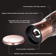 Load image into Gallery viewer, Copper & Black Salt & Pepper Grinders