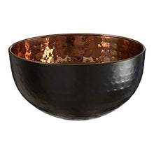 Load image into Gallery viewer, Copper & Black Bowl | Hammered Finish | Stainless Steel | Premier Housewares