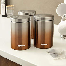 Load image into Gallery viewer, Set Of 3 Copper Canisters | Ombre Effect