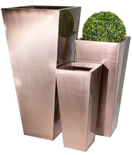 Load image into Gallery viewer, Outdoor Copper Square Planter | 48cm