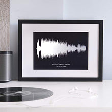 Load image into Gallery viewer, Copper Wedding Gift | Sound Wave Print