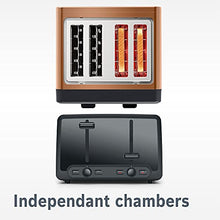Load image into Gallery viewer, Bosch | DesignLine Plus | Stainless Steel 4 Slot Toaster | Copper | (TAT4P449GB)