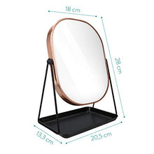 Load image into Gallery viewer, Copper Vanity Mirror | Navaris