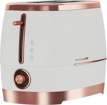 Load image into Gallery viewer, White & Copper Toaster | Beko
