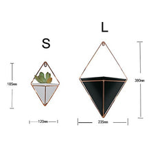 Load image into Gallery viewer, Copper & Black Wall Planters | Wall Décor