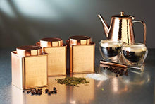 Load image into Gallery viewer, Shiny Copper Coffee Square Tin