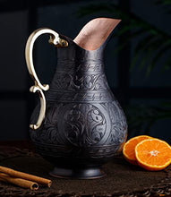 Load image into Gallery viewer, Engraved Copper Water Jug | Solid Copper