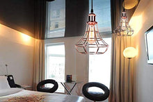 Load image into Gallery viewer, Rose Copper Vintage Style Metal Cage Wire Pendant Shade