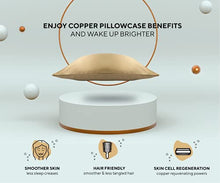 Load image into Gallery viewer, Brightr Luxury Copper Pillowcase Infused With Copper Oxide Ions | Hypo-Allergenic & Rejuvenating | 50x75cm | Beauty & Hair