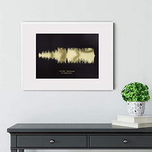 Load image into Gallery viewer, Personalised Copper Sound Wave Print | Metallic Foil