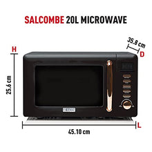 Load image into Gallery viewer, Black & Copper Microwave | 20L | 800W | Haden Salcombe| ce015