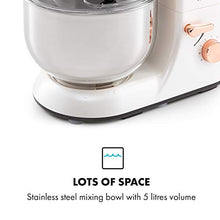 Load image into Gallery viewer, Large Capacity White & Copper Food Processor