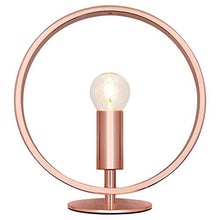 Load image into Gallery viewer, Modern Copper Table Lamp | Ring Hoop Light