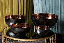Load image into Gallery viewer, Modern Copper & Black Bowls | Homeware