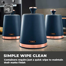Load image into Gallery viewer, Navy & Copper Storage Cannisters