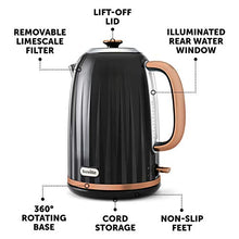 Load image into Gallery viewer, Breville Black & Copper Kettle