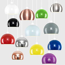 Load image into Gallery viewer, Variety Of Colours | Brushed Copper Ceiling Shade | Central Pendant